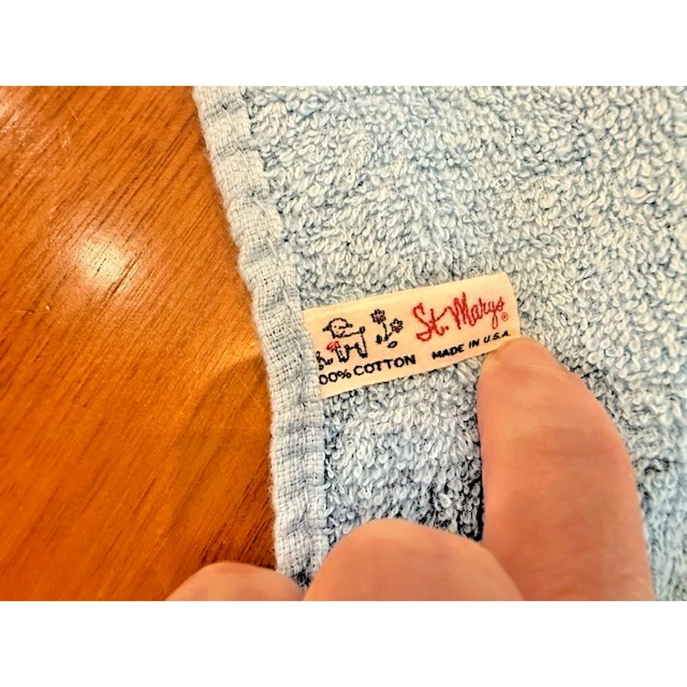 Vintage St Mary's Hand Small Towels 16x10 Set/5 Square Dance Western Fringe 70's
